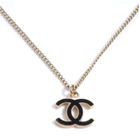 chanel necklace black square cc|chanel enamel cc necklace black.